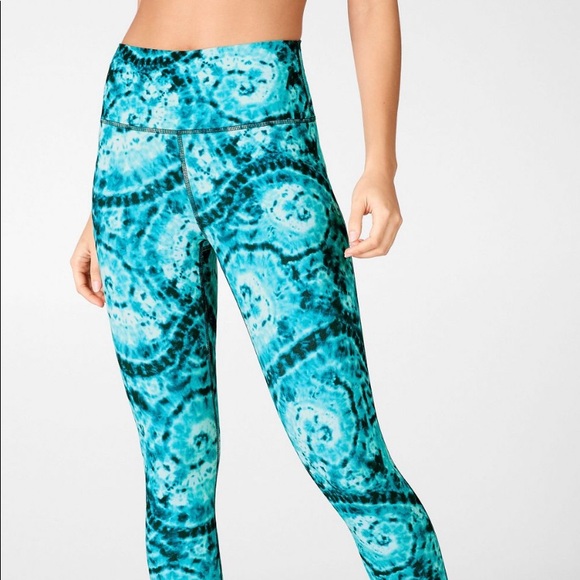 Fabletics High Waisted Printed Powerflex 7/8 - Picture 2 of 4